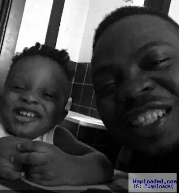 Olamide shares cute photos with his son on snapchat